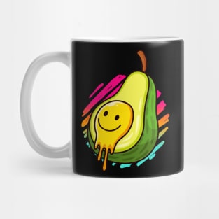 Avocado Smiling Face Cartoon Fruit Mug
